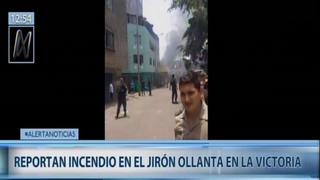 Cercado de Lima: reportan incendio en inmueble ubicado en Jr. Ollanta | VIDEO 