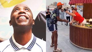 Luis Guadalupe sufre broma pesada al comprar un helado en Qatar | VIDEO
