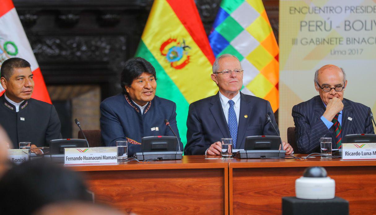 Pedro Pablo Kuczynski y Evo Morales participaron en III Gabinete Binacional [01/9/17].