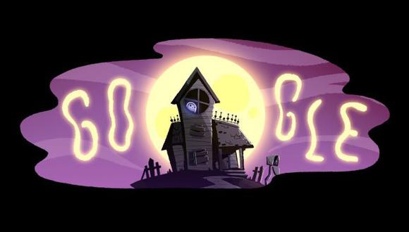 Google explica que, según su tradición para desarrollar el doodle de Halloween, el equipo encargado decidió seguir los cuentos de Momo y "Candy Cup Witches", pero desde el lado del fantasma de la historia. (Foto: Google)