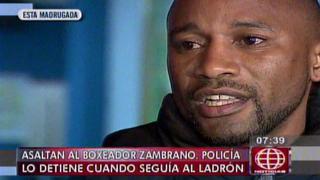 Carlos Zambrano: policía lo detuvo cuando perseguía a ladrón