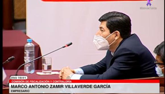 Zamir Villaverde se presenta ante la Comisión de Fiscalización
