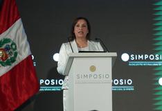 Dina Boluarte: “Necesitamos un país en paz, donde la democracia que aún es débil se fortalezca”