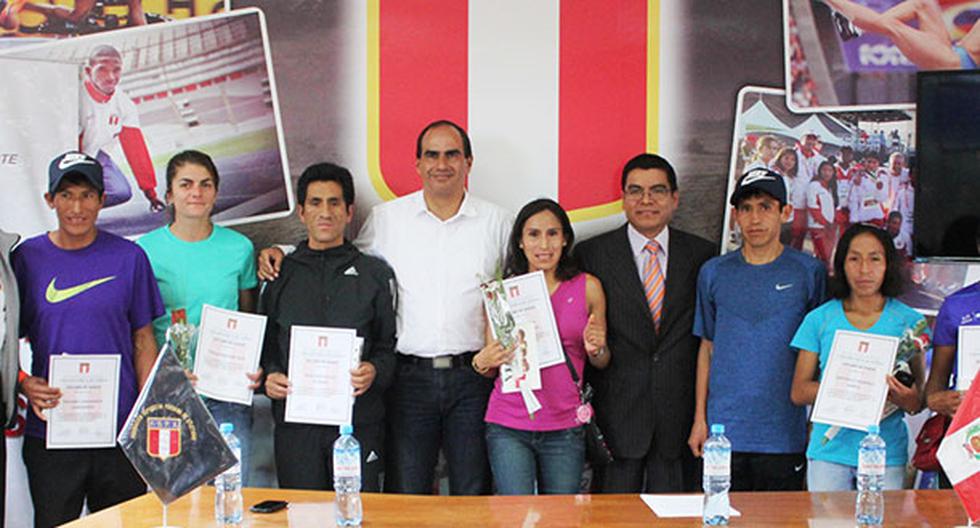 IPD y Federación de Atletismo rinden homenaje a atletas peruanos. (Foto: IPD)