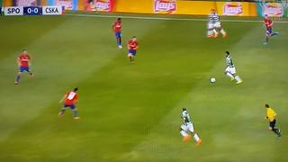 André Carrillo: gran pase del peruano previo al gol de Sporting