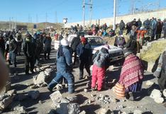 Manifestantes bloquean vías que unen Puno con Cusco y Madre de Dios