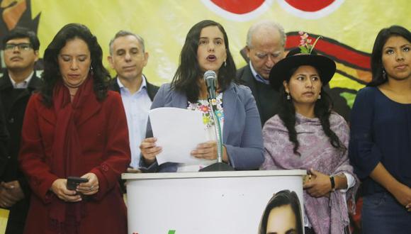 El movimiento de Verónika Mendoza ha anunciado una investigación a denuncias por agresión contra sus militantes.
 (Foto: El Comercio)
