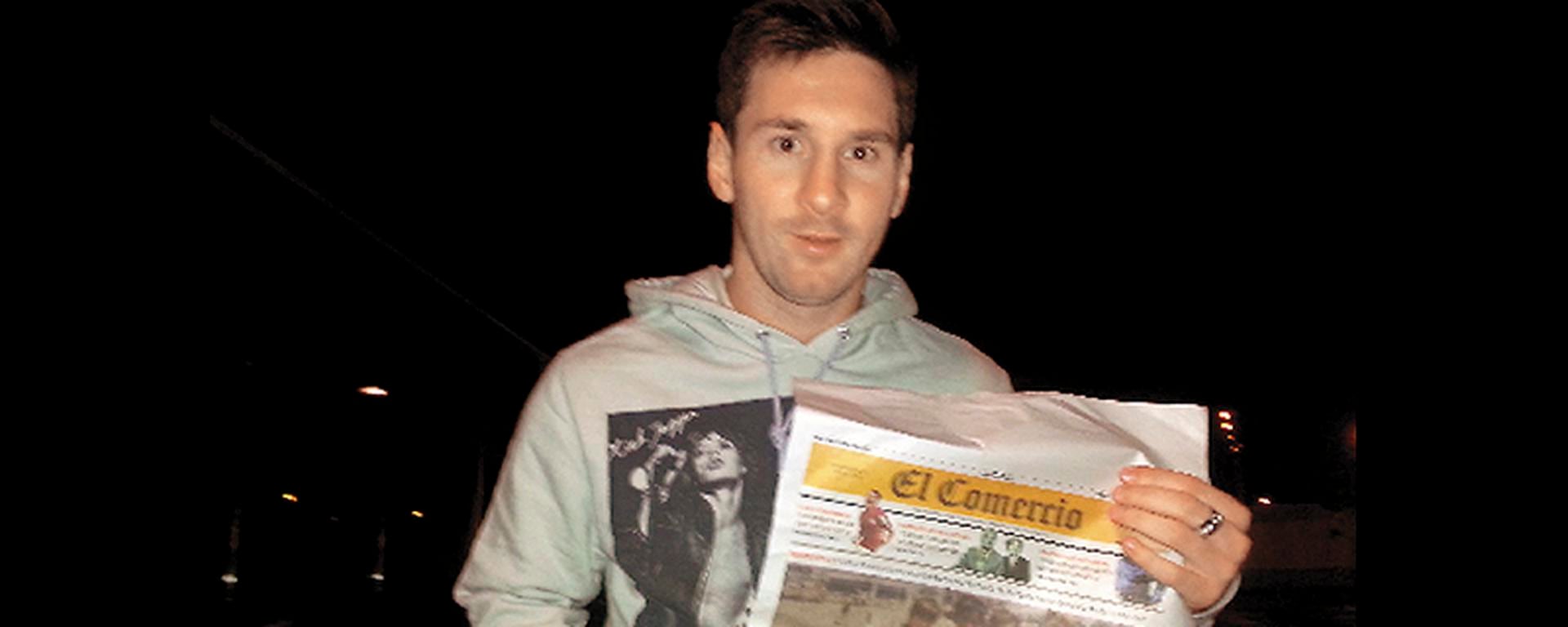 Lionel Messi y lo que dijo cuando vio su foto inédita de niño en la tapa de El Comercio | CRÓNICA
