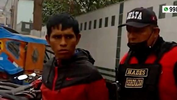 Sujeto fue detenido por vecinos y entregado a las autoridades (Foto: Captura de video / América TV)