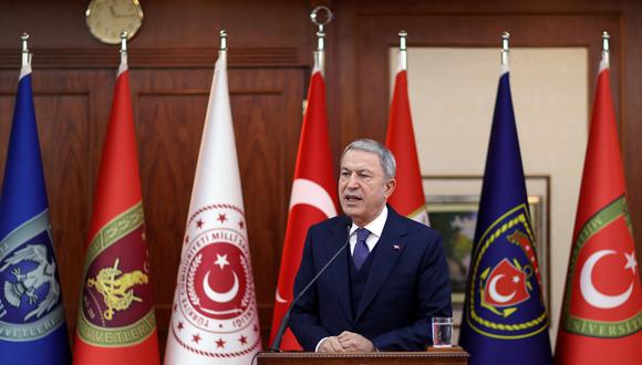 El ministro de Defensa de Turquía, Hulusi Akar. REUTERS