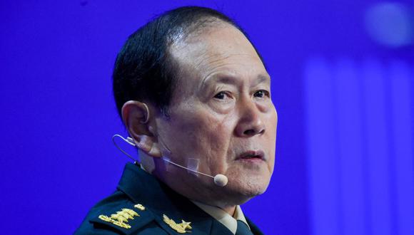 El ministro de Defensa de China, Wei Fenghe, asiste a la Cumbre de Diálogo de Shangri-La en Singapur el 12 de junio de 2022. (ROSLAN RAHMAN/AFP).