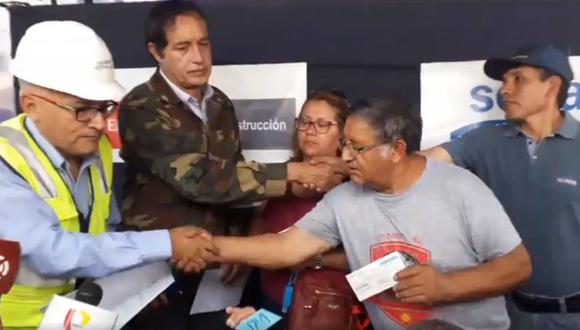 El Ministerio de Vivienda explicó que el bono es independiente al seguro que otorga Sedapal a los afectados por el aniego de San Juan de Lurigancho. (Foto: Captura)
