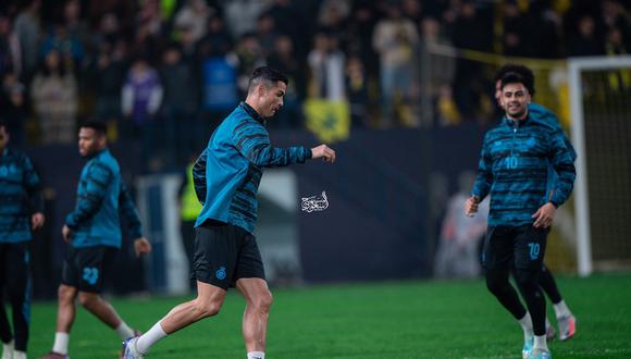 Ronaldo entrenó por primera vez con el Al-Nassr. Foto: Al-Nassr