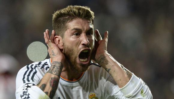 Sergio Ramos celebrando el gol más valioso de su carrera. (Foto: AFP)