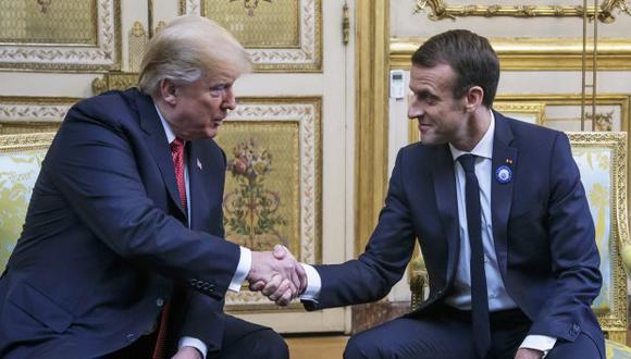 Trump mostró su "aprecio" por las palabras de Macron acerca de la necesidad de que Europa aumente su aportación, ya que su país desea "una Europa fuerte". (Foto: EFE)
