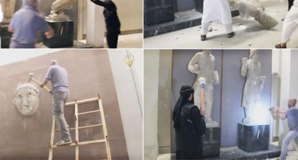 Las piezas destruidas por el Estado Islámico no eran auténticas. (Foto: Infobae.com)