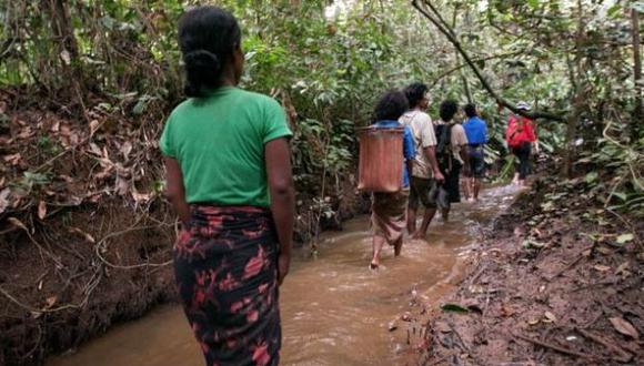 Los Orang Rimba fueron tradicionalmente tribus nómadas que se cambiaban de un lugar a otro en los bosques. (Foto: BBC)