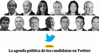La agenda política de los candidatos a la presidencia en Twitter