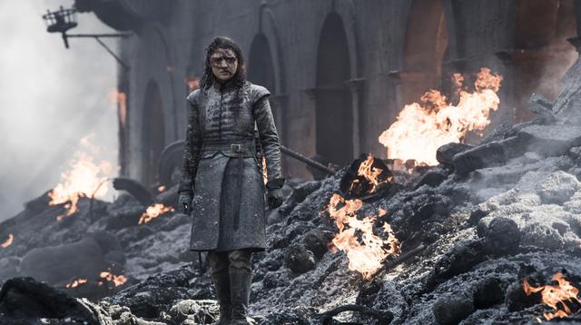 Ayra Stark en escena del quinto episodio de la última temporada de "Game of Thrones". (Foto: HBO)