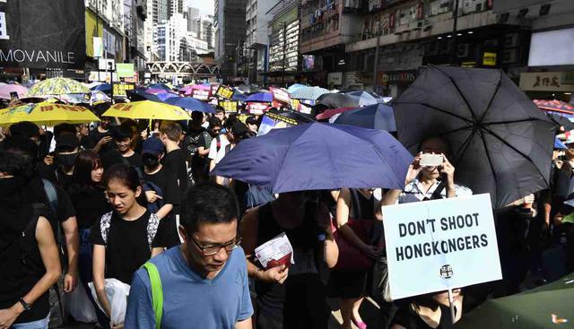 Hong Kong se está preparando para otra gran marcha antigubernamental, sin que aparentemente haya un final a la vista de la agitación que envuelve al centro financiero. (Foto: AFP)