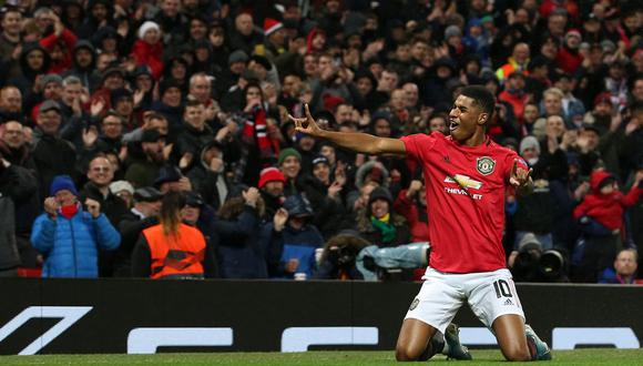 Rashford anotó el tercero y definitivo de los 'Diablos Rojos'. (Foto: Man United. Twitter)