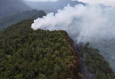 Incendio forestal en Tarapoto fue originado por un rayo y se expande por Cordillera Escalera
