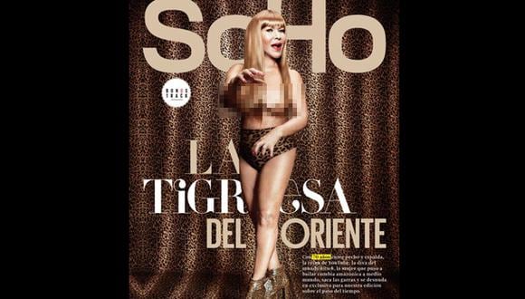 La Tigresa del Oriente posó en 'topless' para "SoHo Colombia"