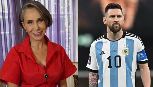 Florinda Meza celebró la victoria de Argentina en el Mundial Qatar 2022. (Fotos: Instagram/Paul ELLIS para AFP)