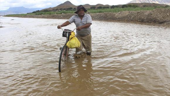 Las lluvias torrenciales afectando a los pobladores de la zona.  (Foto: Johnny Aurazo/GEC/referencial)