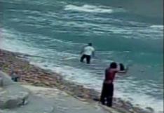 Lima: joven colombiano se ahoga y a otro lo salvan en playa