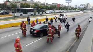 Mujer sin DNI ni brevete protagoniza accidente en Vía Expresa