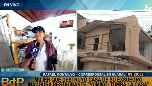 La mujer que demolió la casa que construyó en terreno de su exsuegro abrió un restaurante y ahora es furor en redes sociales | Captura de video