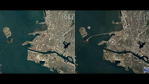 Google Maps: San Francisco y los cambios que tuvo en 32 años
