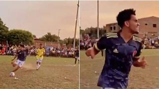 Tras brillar en la Copa América: Luis Díaz disputó un partido amistoso en su barrio [VIDEO]