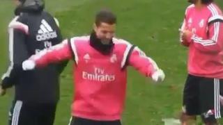 Cristiano Ronaldo hizo extraño baile en práctica de Real Madrid