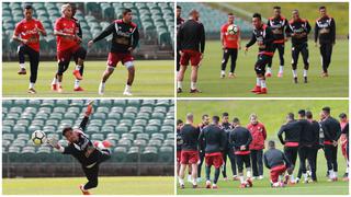 Perú y las fotos del intenso tercer entrenamiento en Auckland