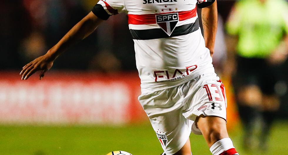 Christian Cuevadebutó este miércoles con la camiseta del Sao Paulo ante Fluminense (Foto: Getty Images)