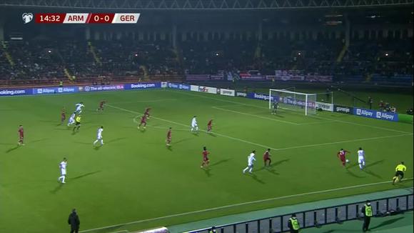 Gol de Havertz para el 1-0 de Alemania vs. Armenia por las Eliminatorias Qatar 2022 de UEFA | Video: ESPN.