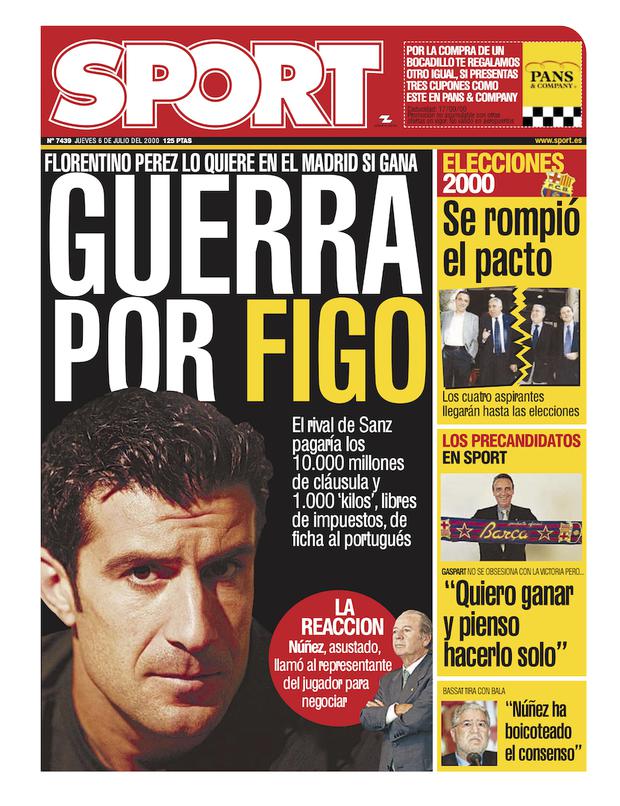 Cover on the Luis Figo case.