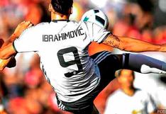 Zlatan Ibrahimovic anotó espectacular gol con el Manchester United