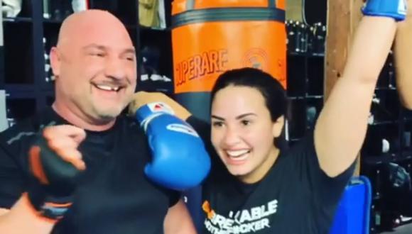 La cantante Demi Lovato le rompió el diente a su entrenador en el gimnasio. (Foto: Instagram)