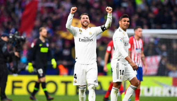 Real Madrid derrotó 3-1 al Atlético de Madrid en el Wanda y quedó como único escolta del Barcelona. (Foto: AFP)