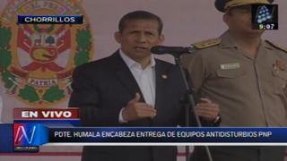 Callao: Humala no descarta extender el estado de emergencia