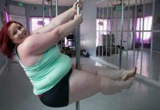 Lulu, la bailarina de pole dance más pesada del mundo