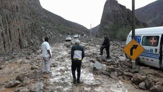 Cajamarca: huaicos bloquean la carretera Fernando Belaúnde