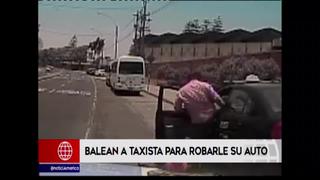 Surco: Taxista fue baleado por delincuentes para robarle su vehículo