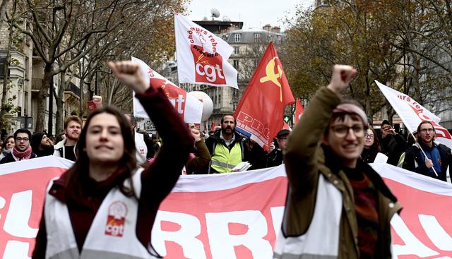 Huelga contra las pensiones se alarga en Francia. (Foto: AFP)