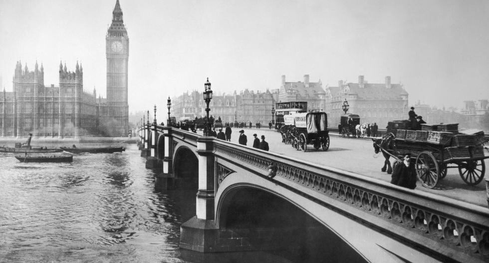 Esta imagen del Big Ben fue registrada en 1890 (Getty Images)