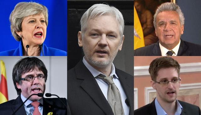 Múltiples reacciones tras el arresto de Julian Assange en la embajada de Ecuador en Londres. (Foto: Agencias)