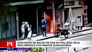 Comas: explosión de balón de gas deja seis heridos con graves quemaduras